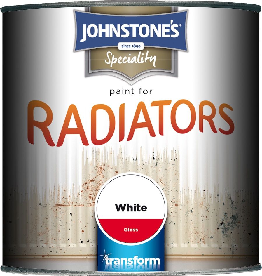 JOHNSTONES  RADIATOR PAINT WHITE GLOSS 250ML