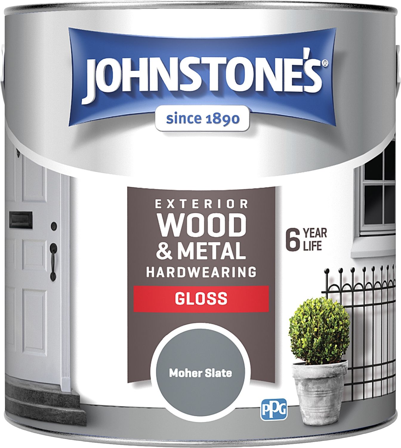 Johnstones exterior gloss moher slate 2.5L