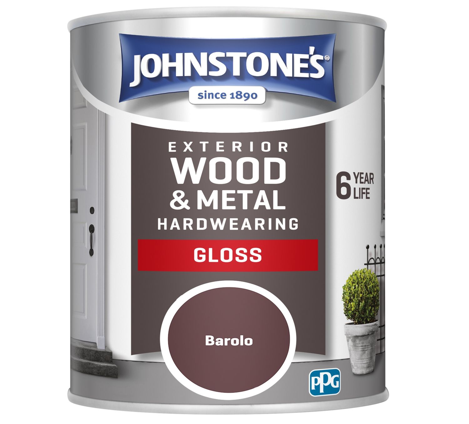 JOHNSTONES EXTERIOR GLOSS BAROLO 750ML