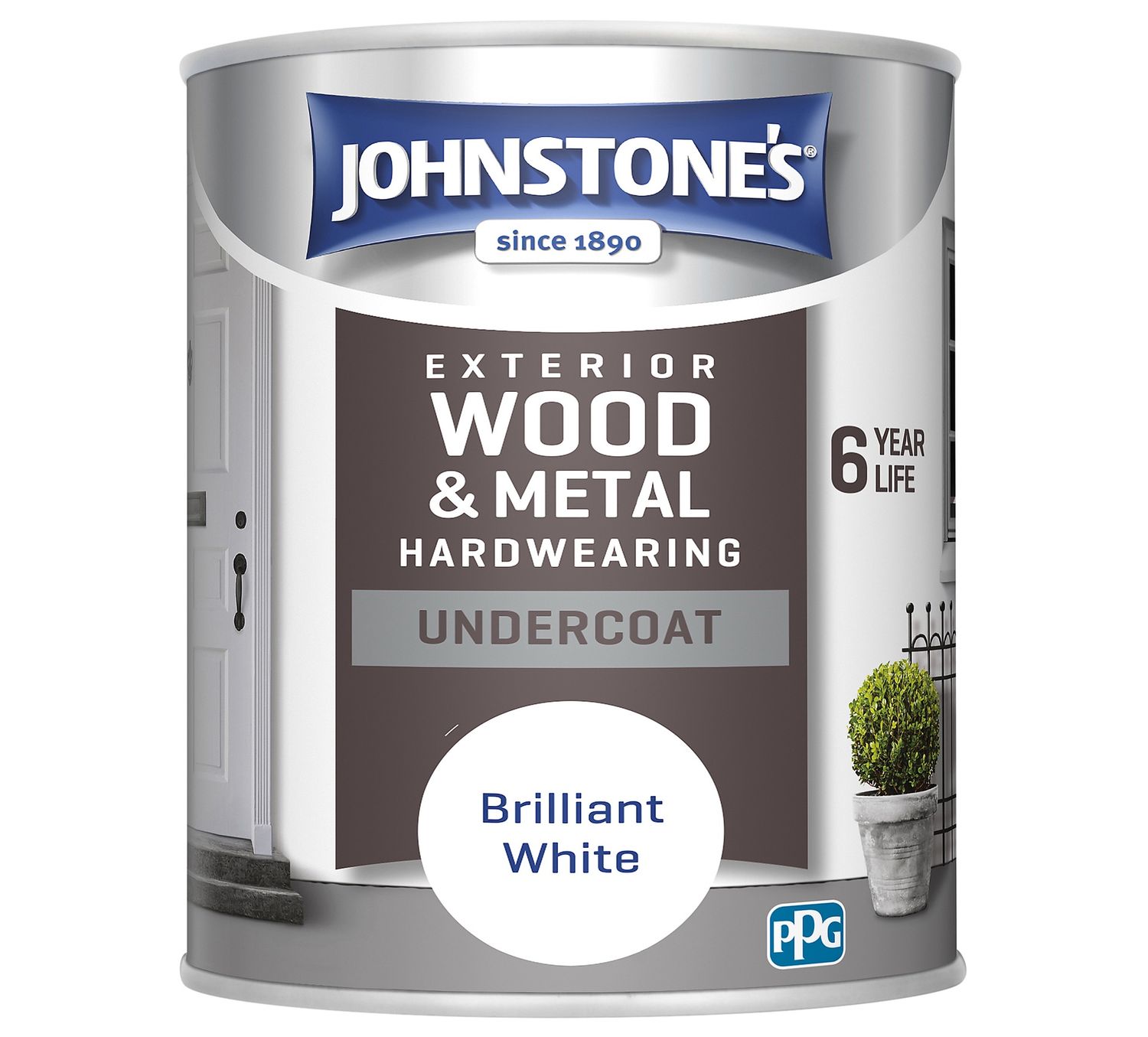 JOHNSTONES EXTERIOR UNDERCOAT PURE BRILLIANT WHITE 750ML