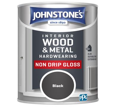 JOHNSTONES  NON DRIP GLOSS BLACK 750ML