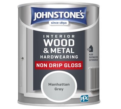 JOHNSTONES NON DRIP GLOSS MANHATTAN GREY 750ML