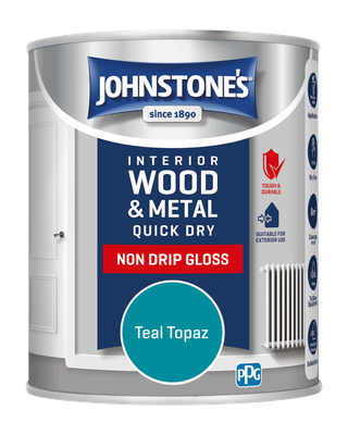 JOHNSTONES  QUICK DRY GLOSS TEAL TOPAZ 750ML