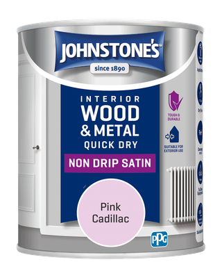 JOHNSTONES  QUICK DRY SATIN PINK CADILLAC 750ML