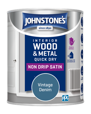 JOHNSTONES  QUICK DRY SATIN VINTAGE DENIM 750ML