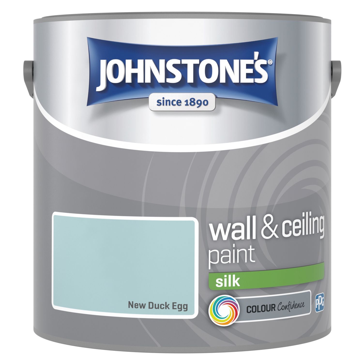 JOHNSTONES SILK NEW DUCK EGG 2.5LT