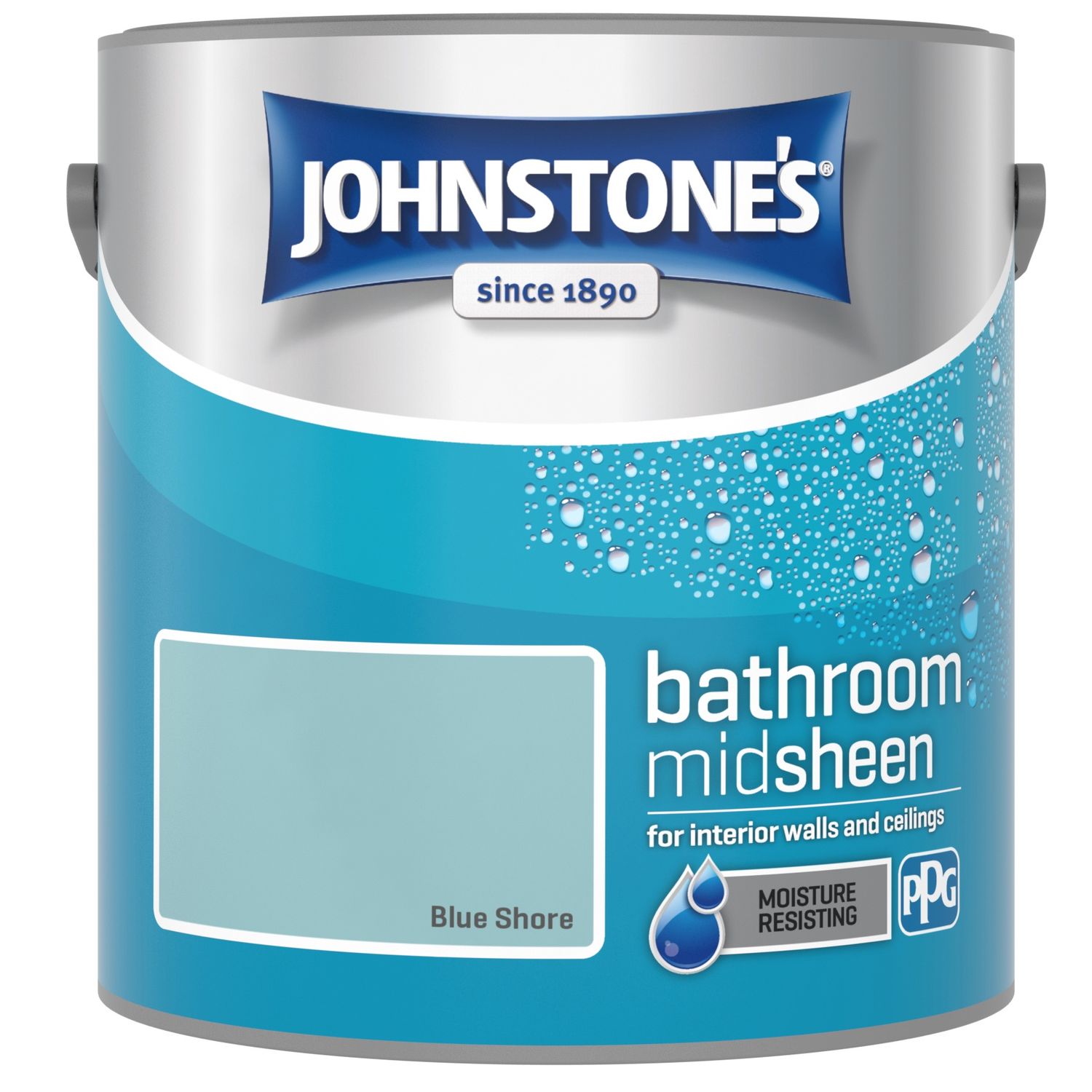 Johnstones bathroom 2.5 lit mid- sheen blue shore
