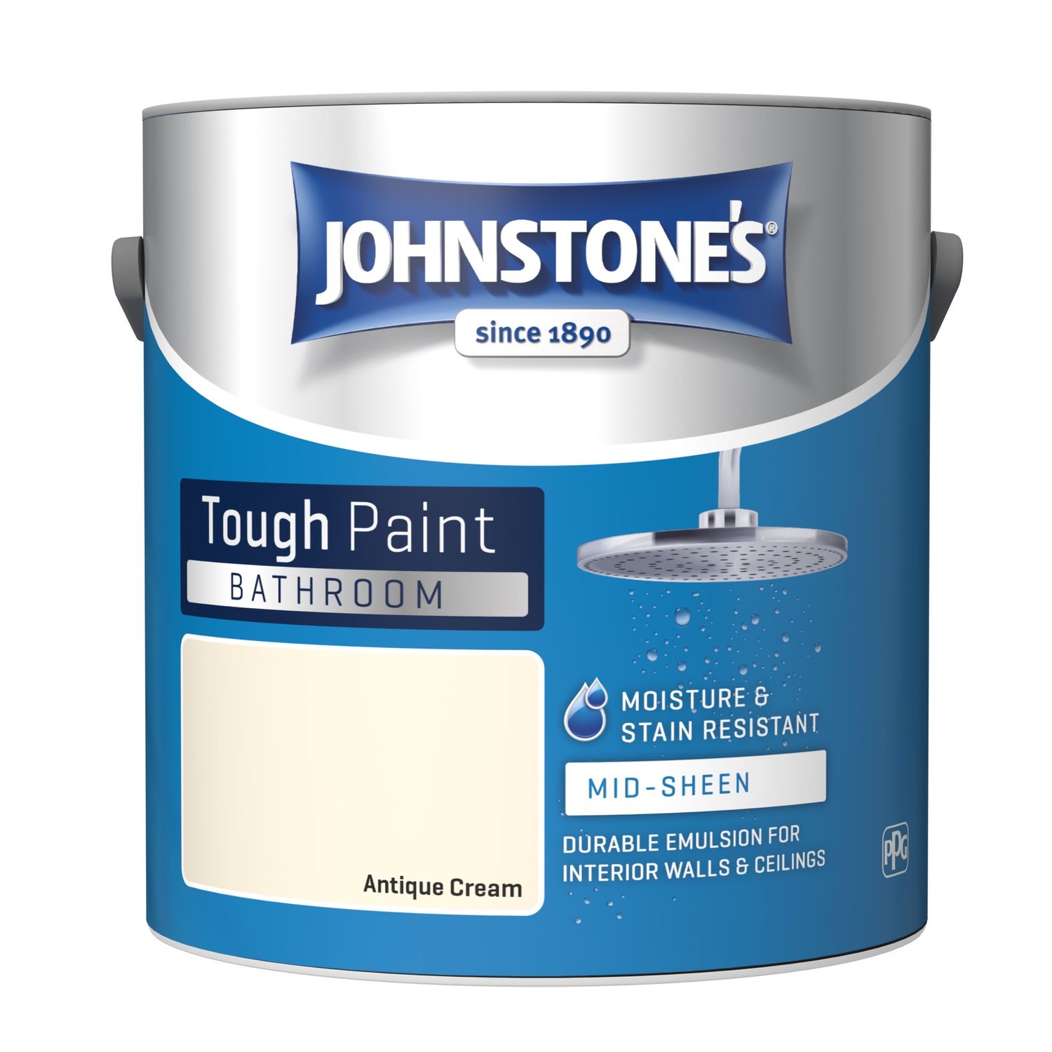 Johnstones bathroom 2.5 lit mid- sheen antique cream
