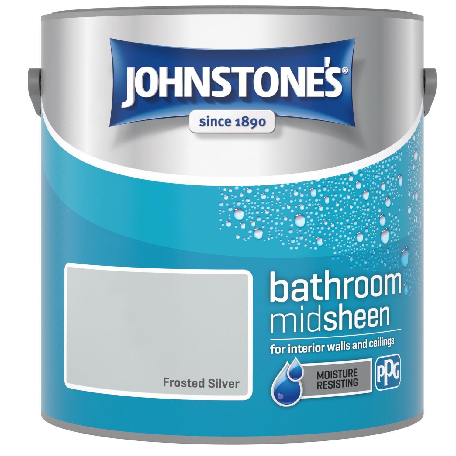 Johnstones bathroom 2.5 lit mid-sheen frosted silver