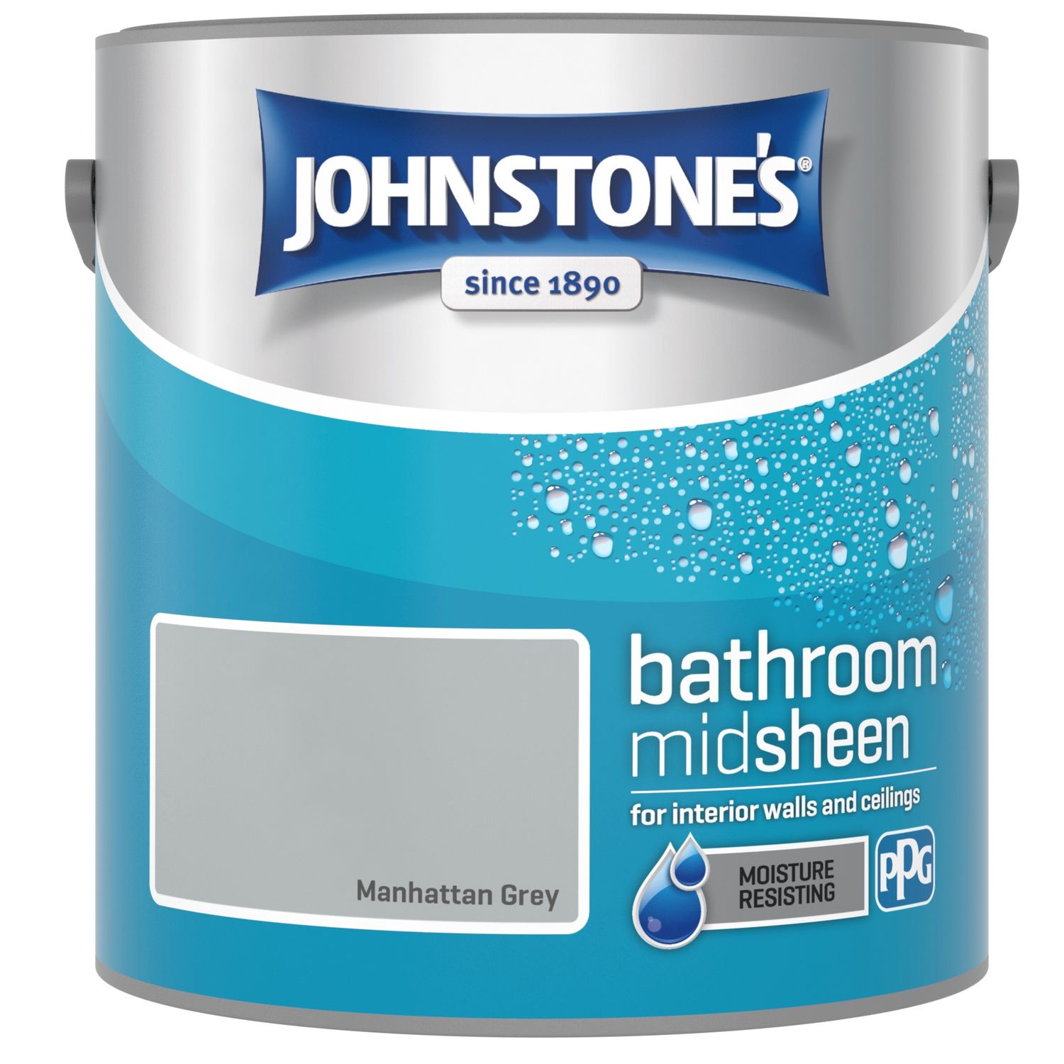 Johnstones bathroom 2.5 lit mid-sheen manhattan gray