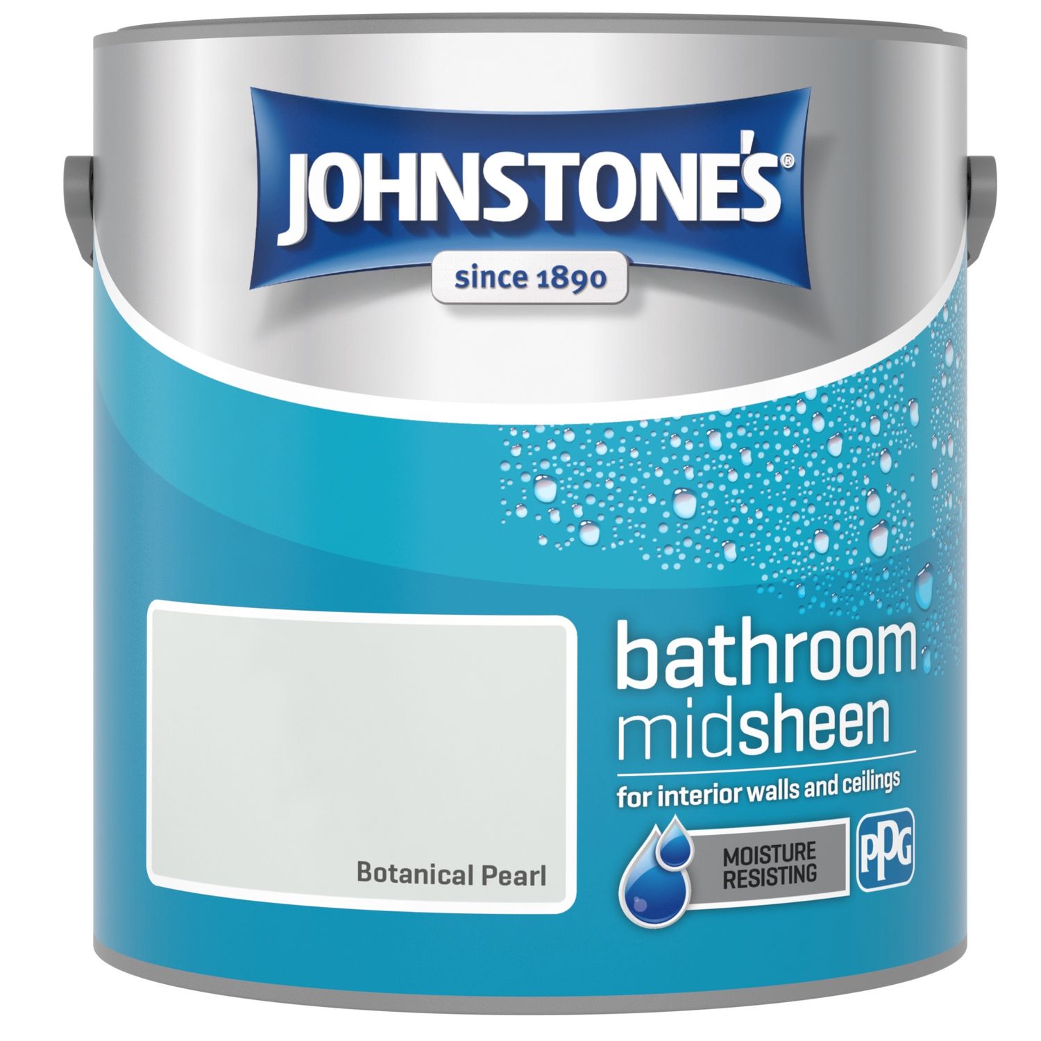 Johnstones bathroom 2.5lit mid- sheen botanical pearl