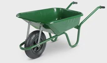 WHEELBARROW GREEN PAN AND FRAME PNEUMATIC BGP