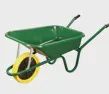 WHEELBARROW GREEN COATED PAN AND FRAME PUNCTURE PROOF BGPP