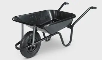WHEELBARROW BLACK COATED PNEUMATIC WHEEL CBP