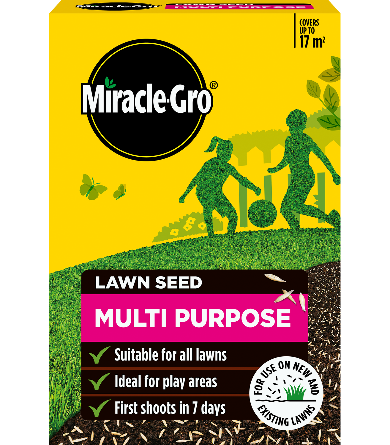 Lawn seed Multi Purpose 17m Miracle gro