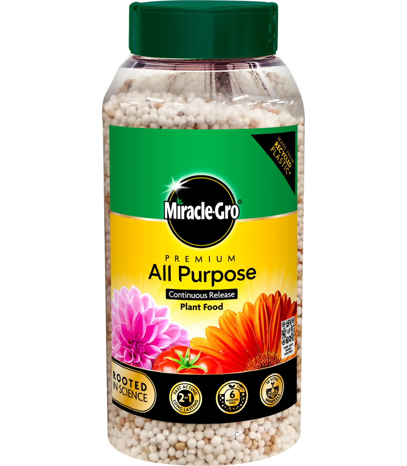 MIRACLE GRO SLOW RELEASE PLANT FOOD JAR 900G