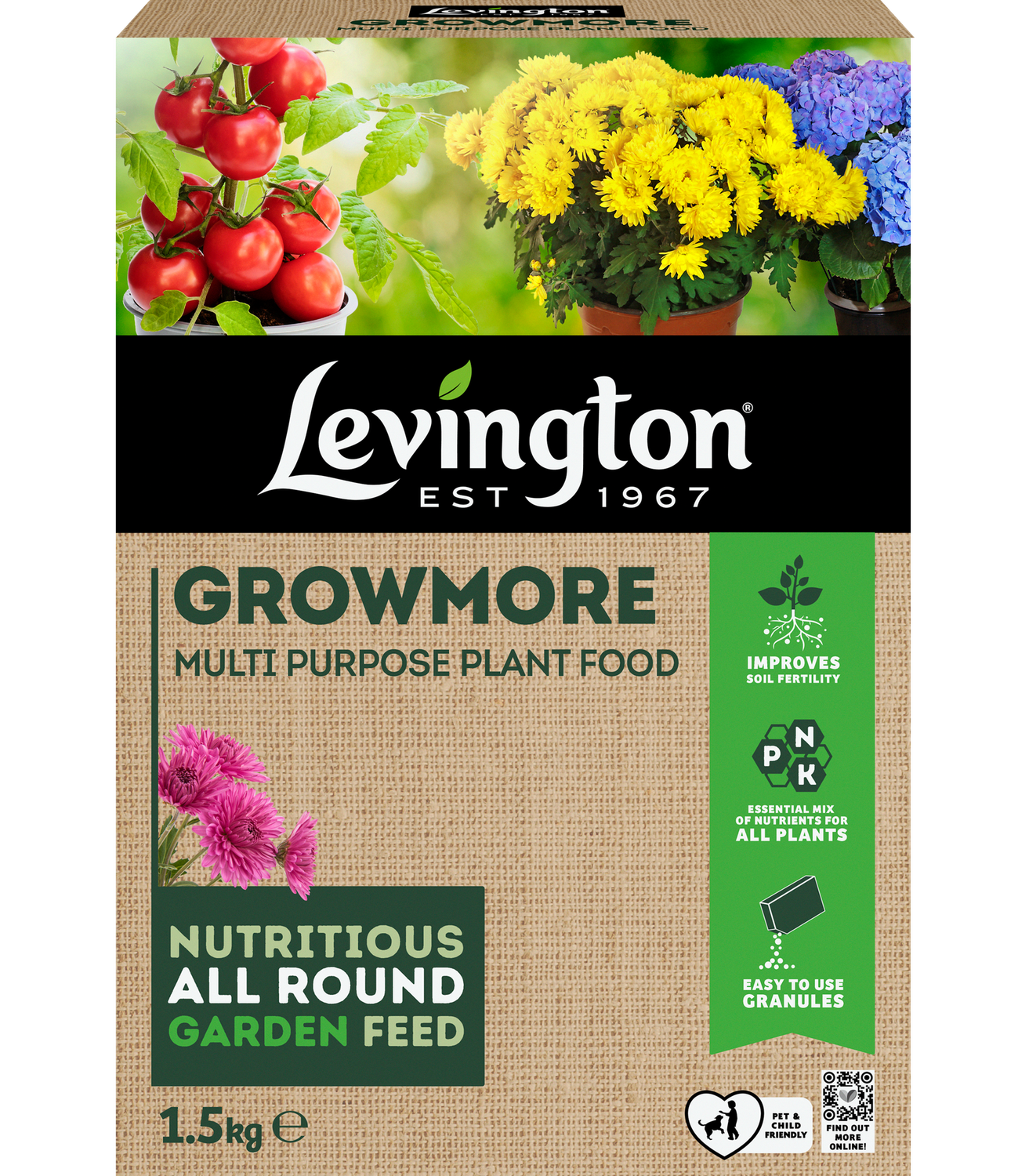 LEVINGTON GROWMORE 1.5KG