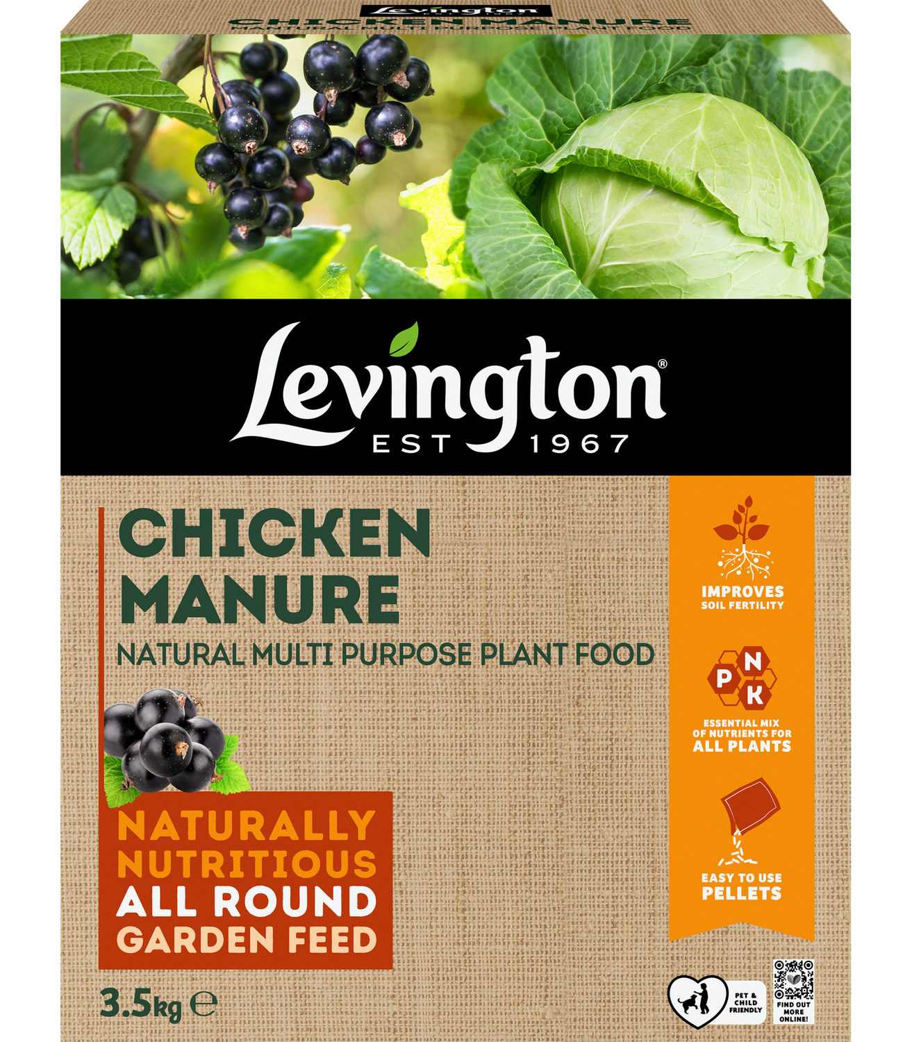 LEVINGTONS CHICKEN MANURE 3.5KG