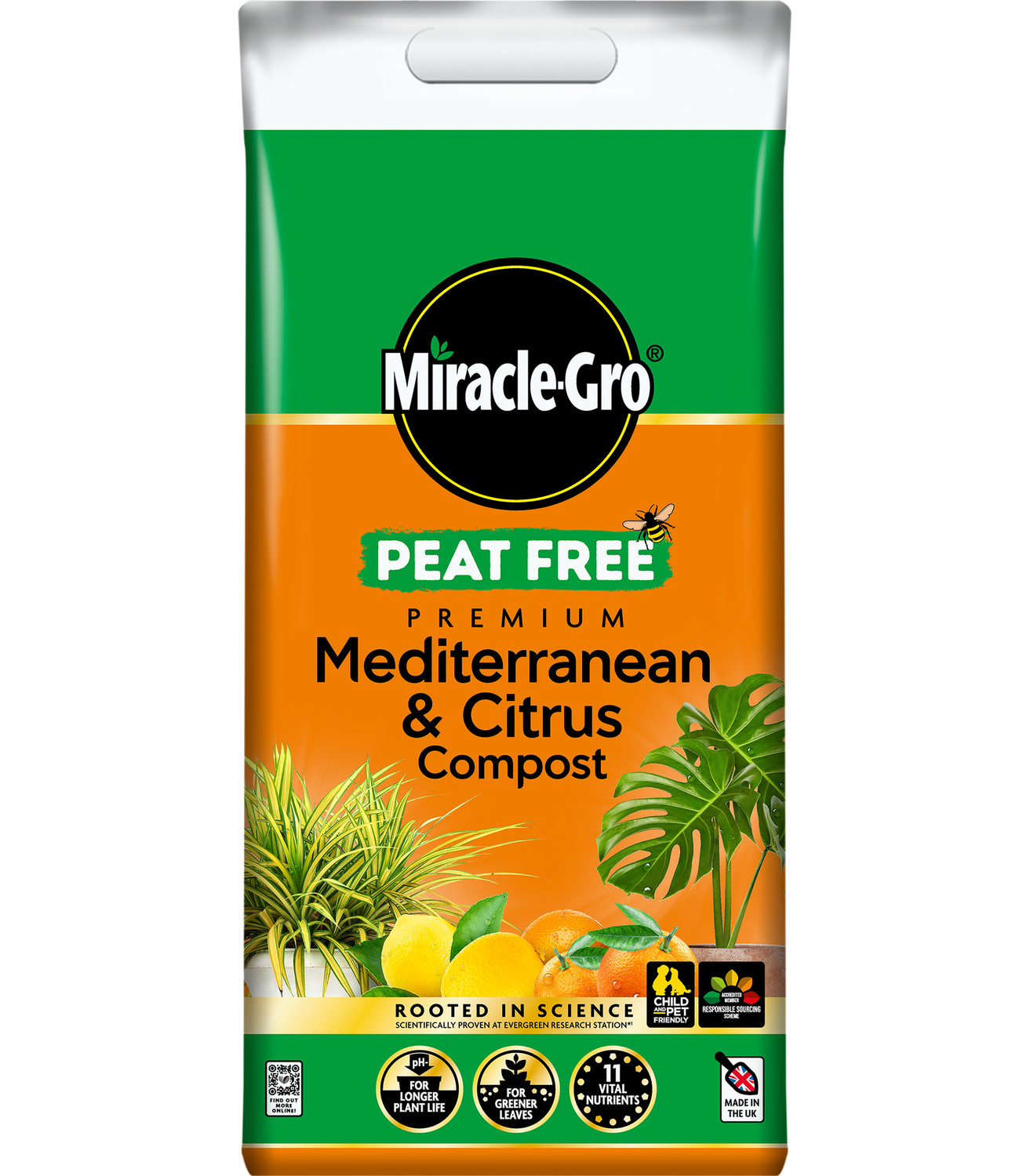 MIRACLE GRO MED CITRUS PEAT FREE 10L