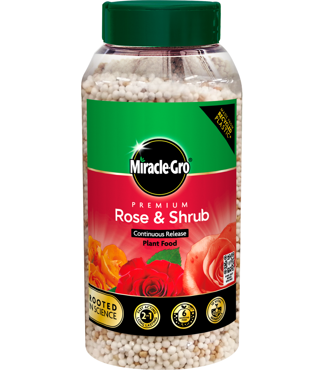 MIRACLE GRO ROSE &amp; SHRUB CON RELEASE JAR 900G