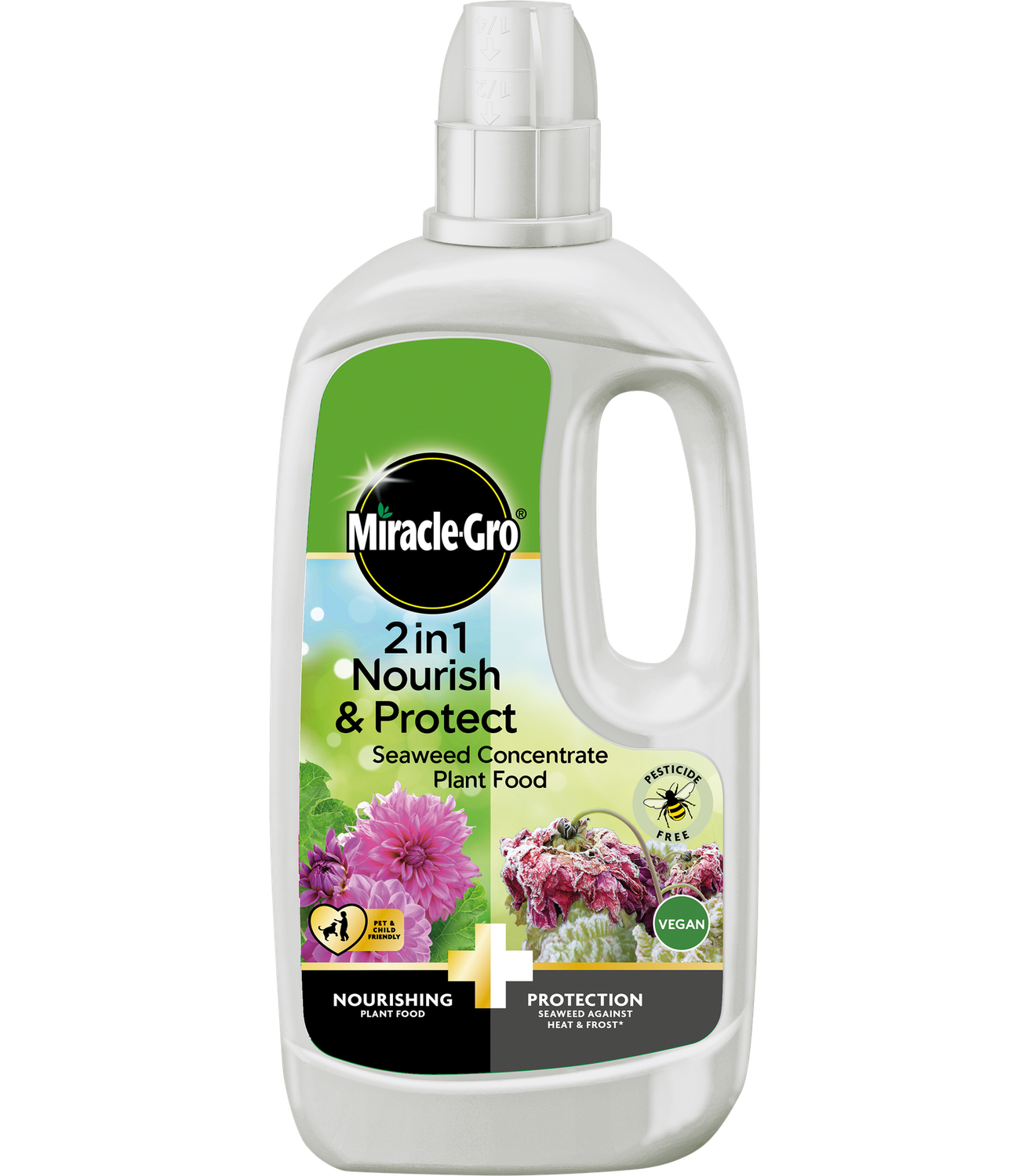 MIRACLE GRO N&amp;P SEAWEED PLANT FOOD 800ML