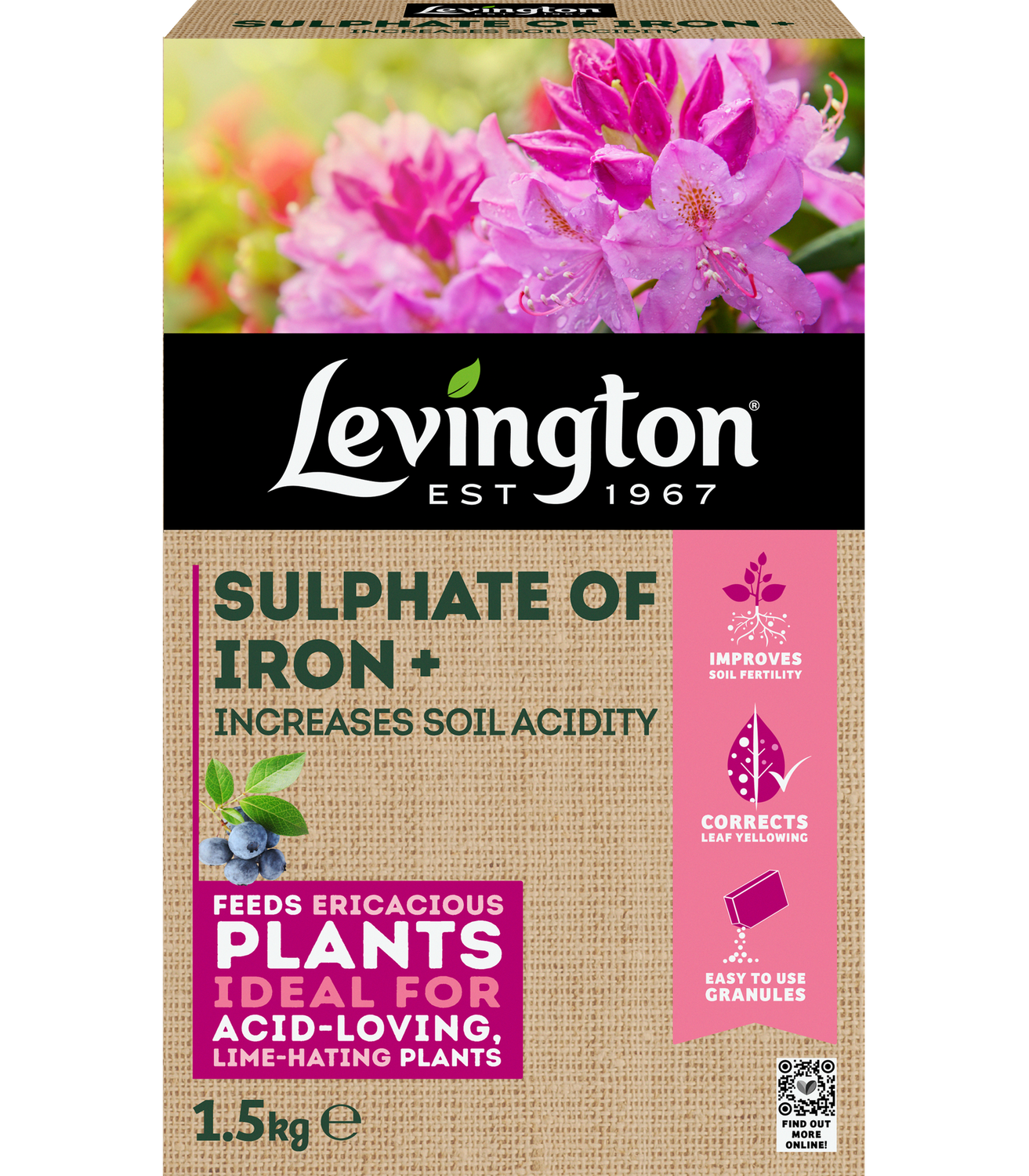 LEVINGTONS SULPHATE OF IRON 1.5KG