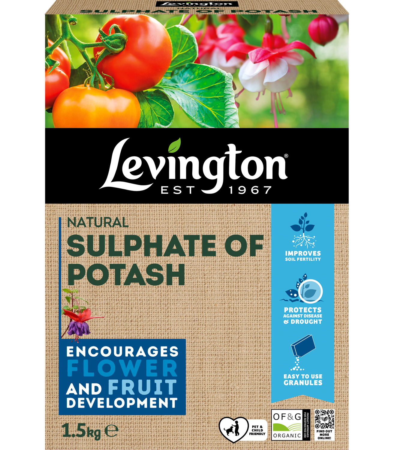 LEVINGTONS SULPHATE OF POTASH 1.5KG
