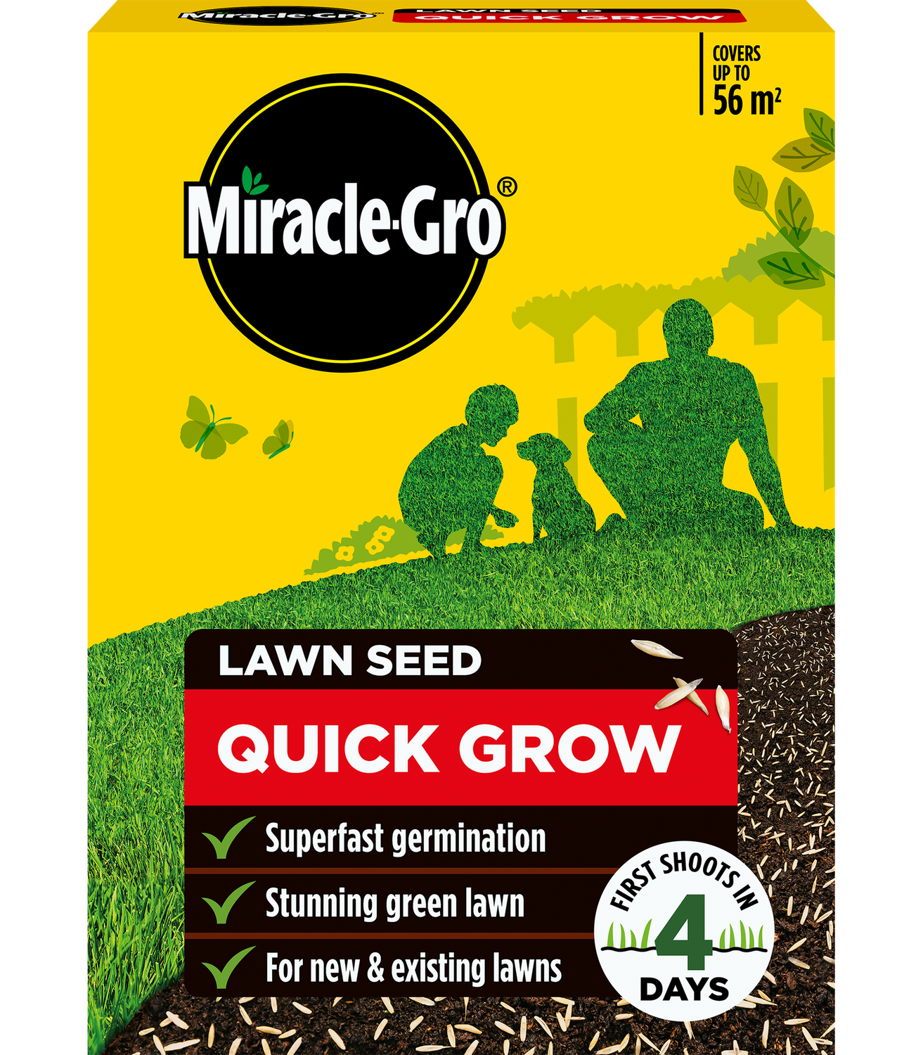 Quick Grow Lawn Seed 56m Miracle Gro