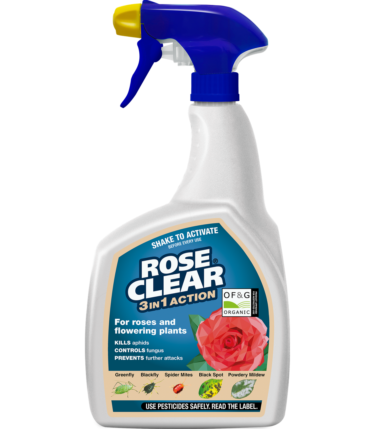 ROSE CLEAR 3 IN 1 RTU 800ML ORGANIC