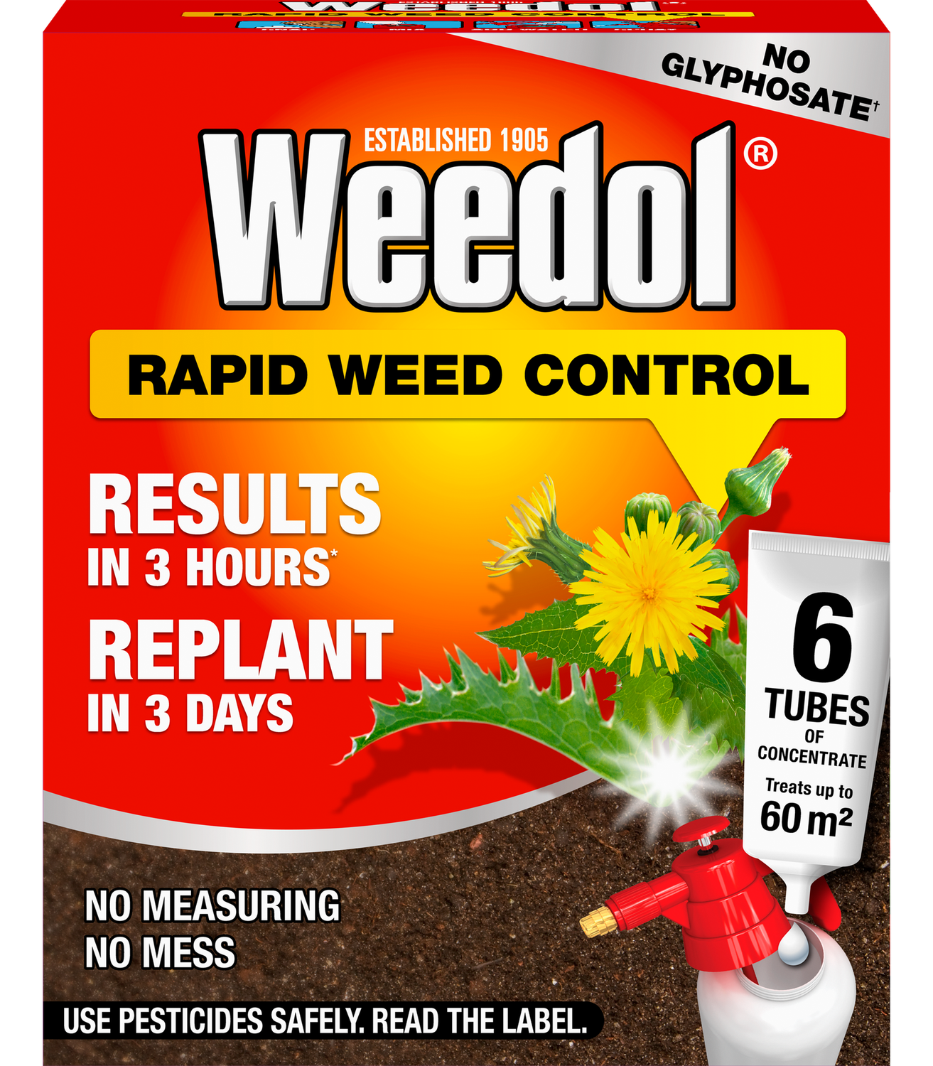 Weedol Rapid Weed Control 6 Tube