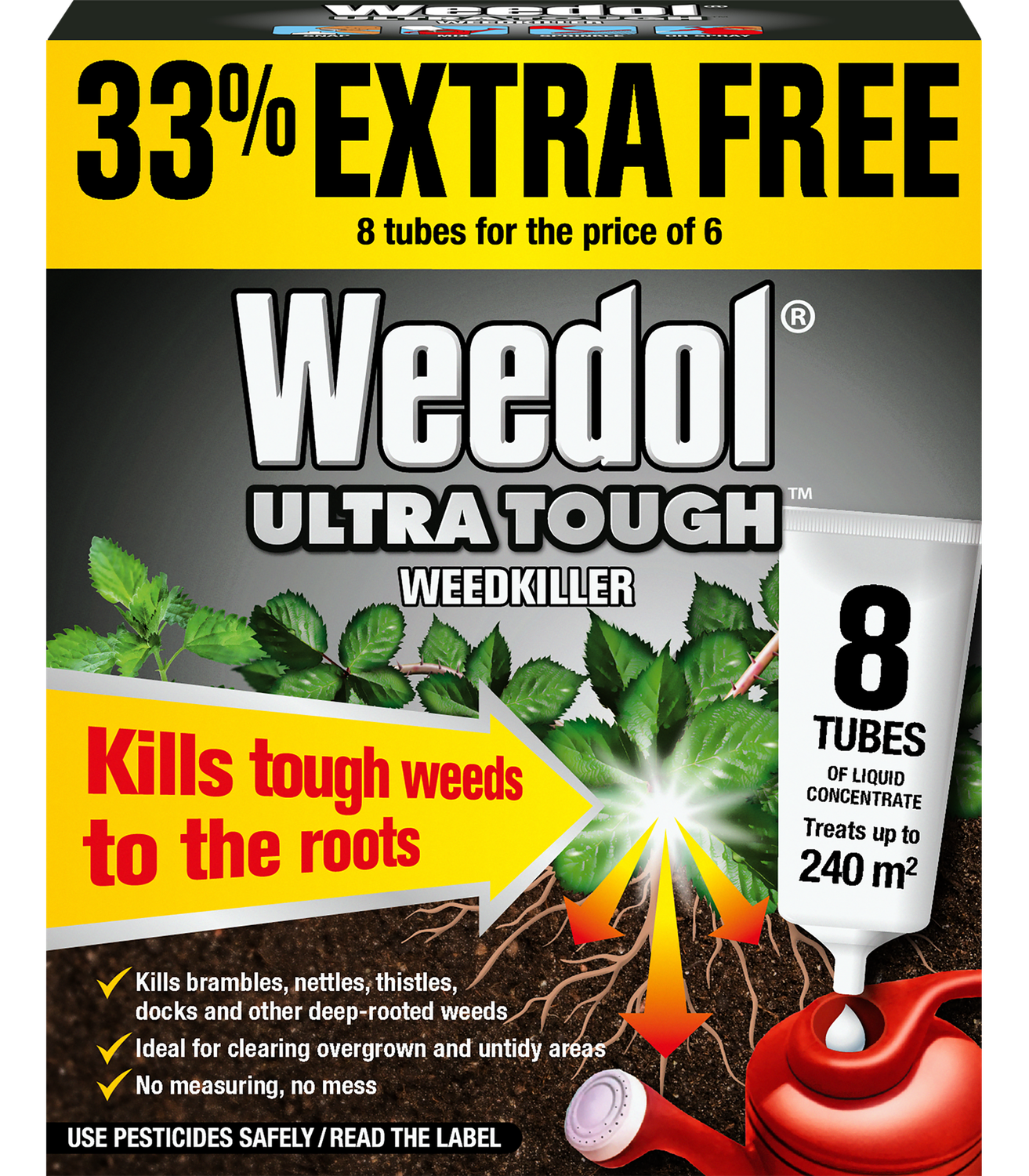 WEEDOL ULTRATOUGH WEEDKILLER 8 TUBES