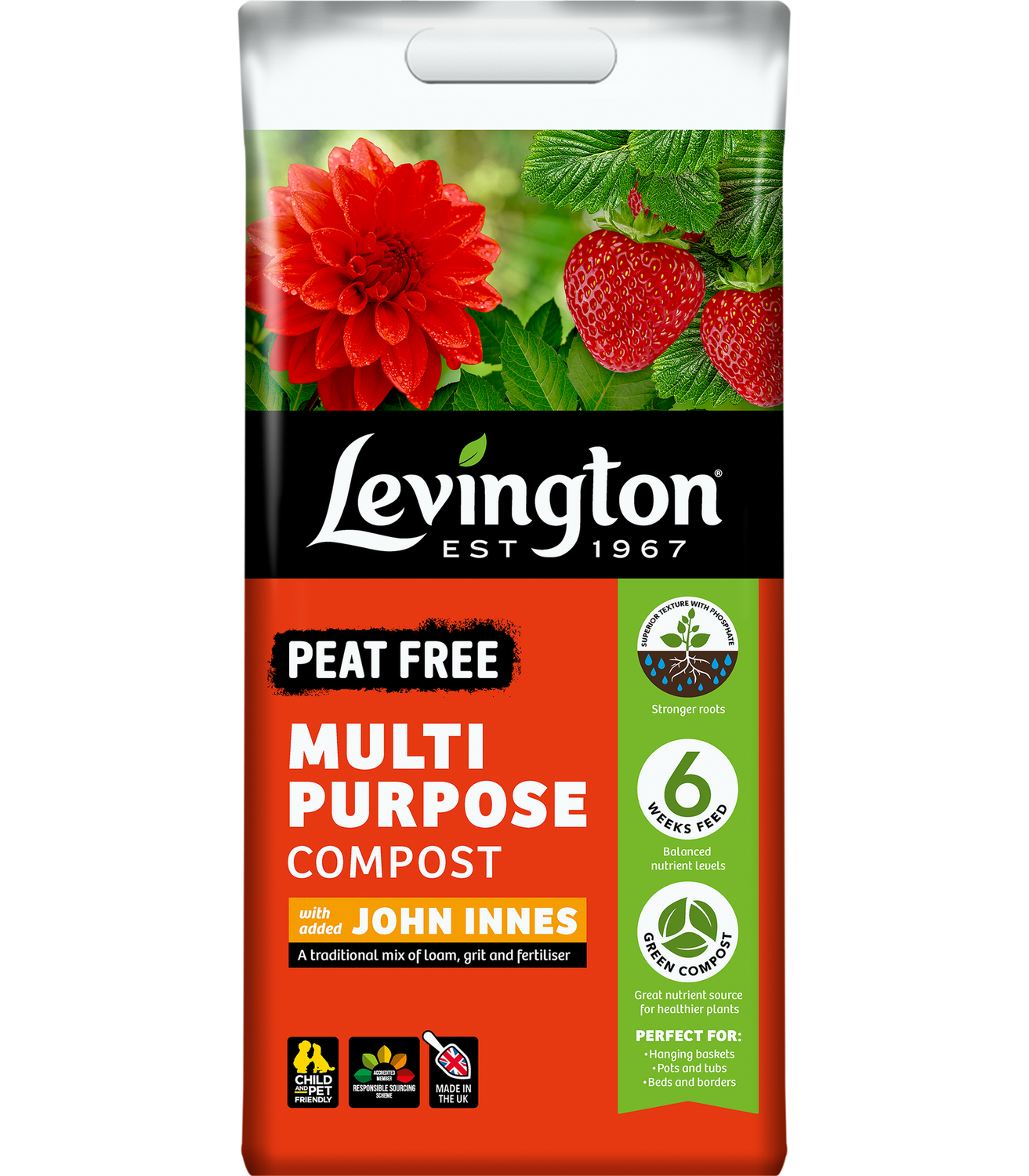 LEVINGTON MULTI PURPOSE PEAT FREE COMPOST