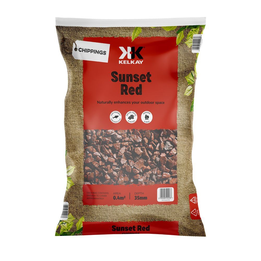 SUNSET RED CHIPPINGS LARGE Gravel Kelkay