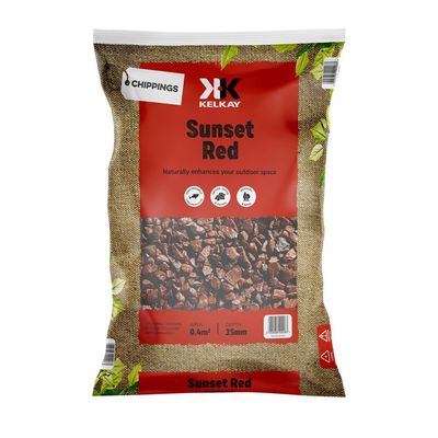 SUNSET RED CHIPPINGS LARGE Gravel Kelkay