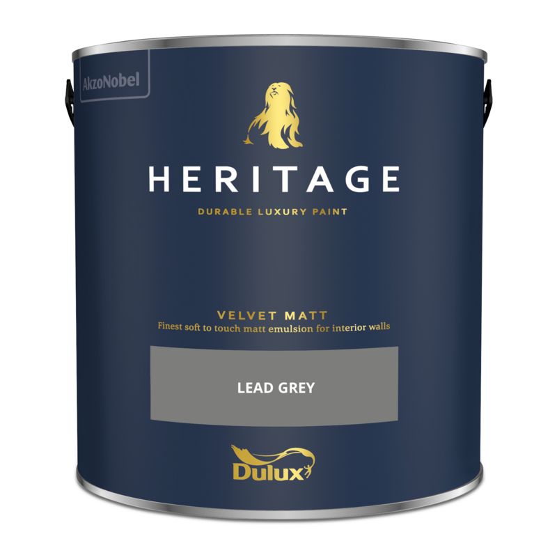 DULUX HERITAGE MATT LEAD GREY 2.5L