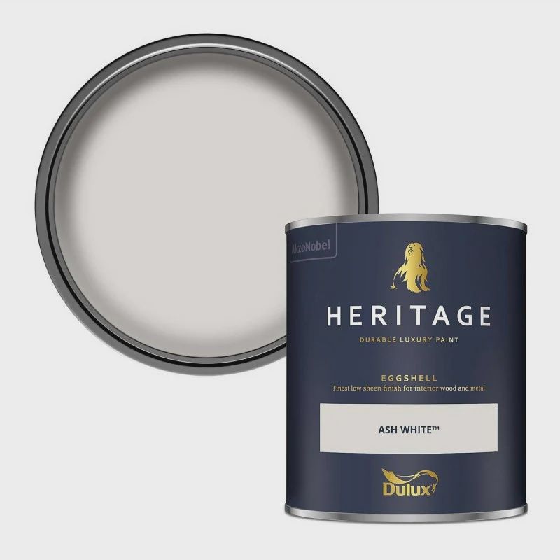 DULUX HERITAGE EGGSHELL ASH WHITE 750ML