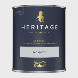 DULUX HERITAGE EGGSHELL LEAD WHITE 750ML