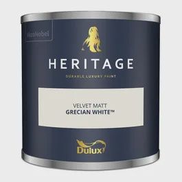 DULUX HERITAGE TESTER GRECIAN WHITE 125ML