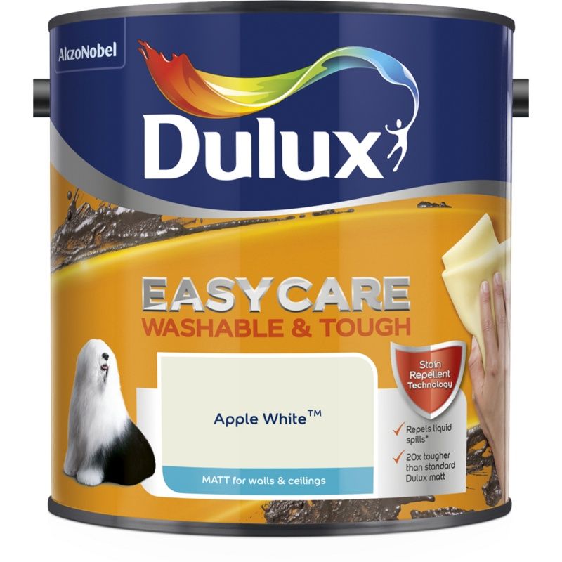 DULUX EASYCARE APPLE WHITE 2.5L