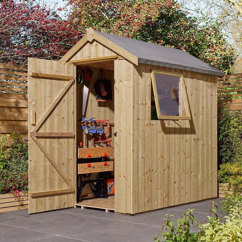 Heritage 6 x 4 Single Door Shed