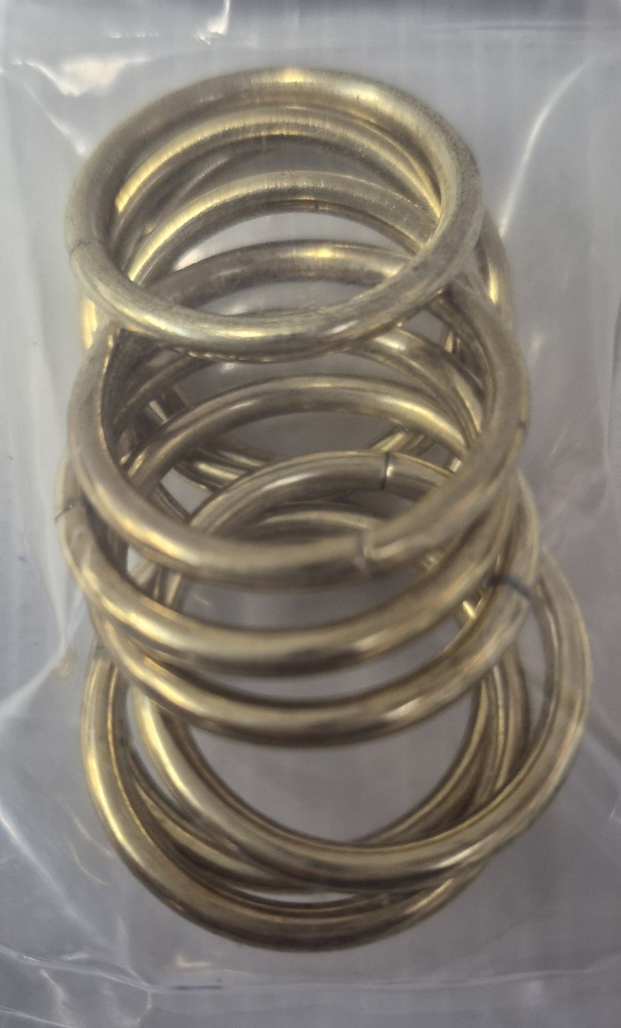 (x10)1.1/4" BRASS CURTAIN RINGS