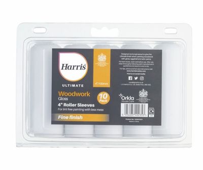 HARRIS 4" GLOSS ROLLER 10PK
