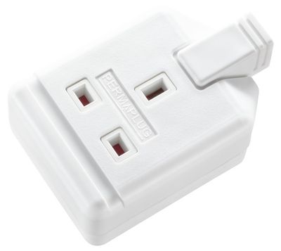 13A, Rubber Trailing Socket White (9432)