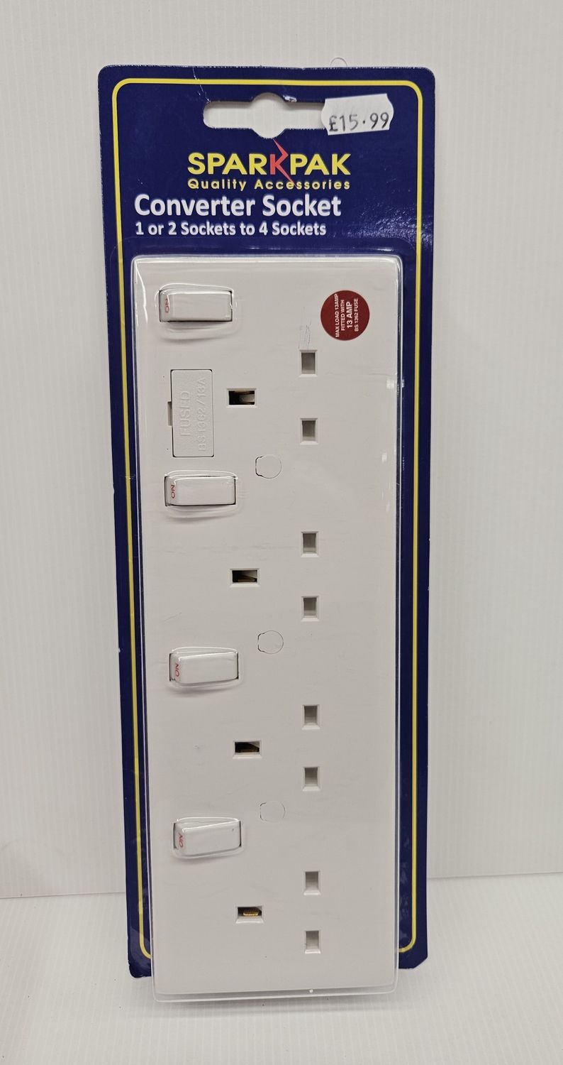 1 OR 2G TO 4 GANG CONVERTER SOCKET