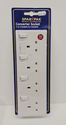 1 OR 2G TO 4 GANG CONVERTER SOCKET
