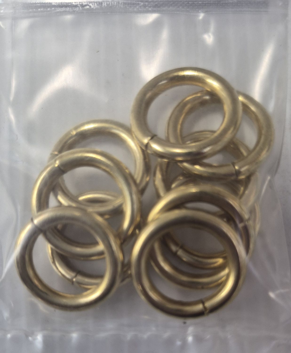 (x10)3/4" BRASS CURTAIN RINGS