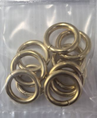 (x10)3/4" BRASS CURTAIN RINGS