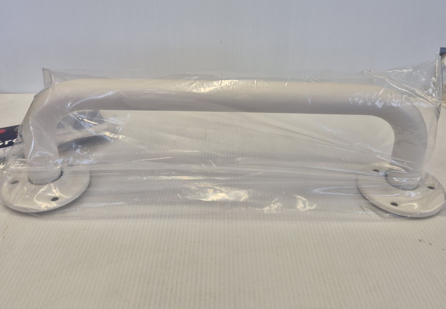 12" WHITE STEEL GRAB RAIL