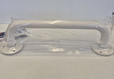 12" WHITE STEEL GRAB RAIL