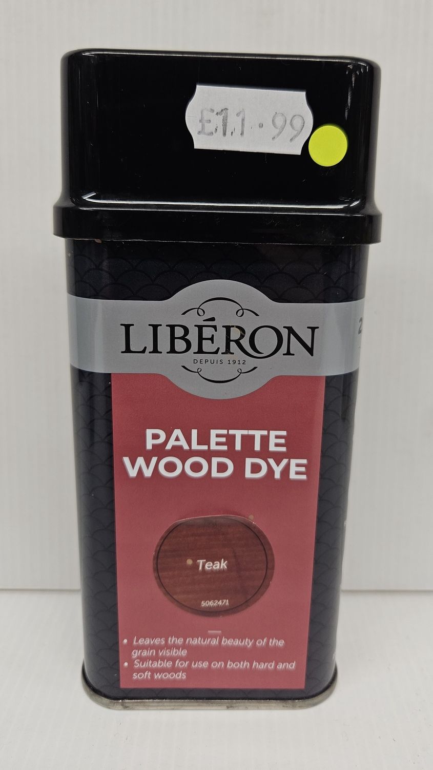 LIBERON WOOD DYE 250ML TEAK